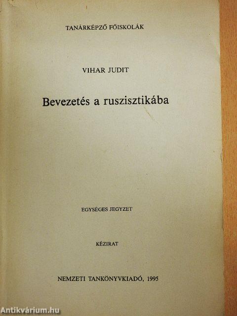 Bevezetés a ruszisztikába