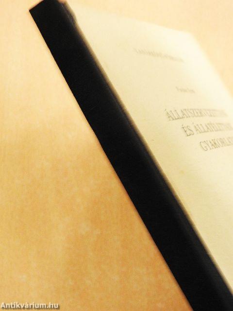 Állatszervezettani és állatélettani gyakorlatok I.