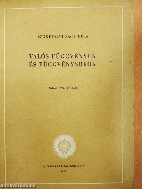 Valós függvények és függvénysorok