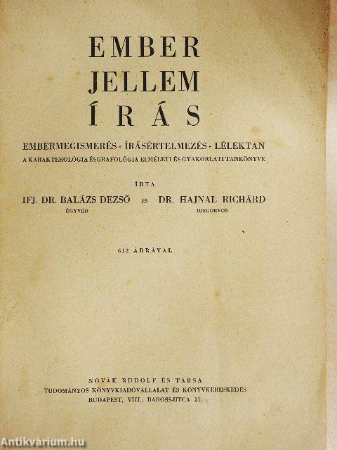 Ember, jellem, írás