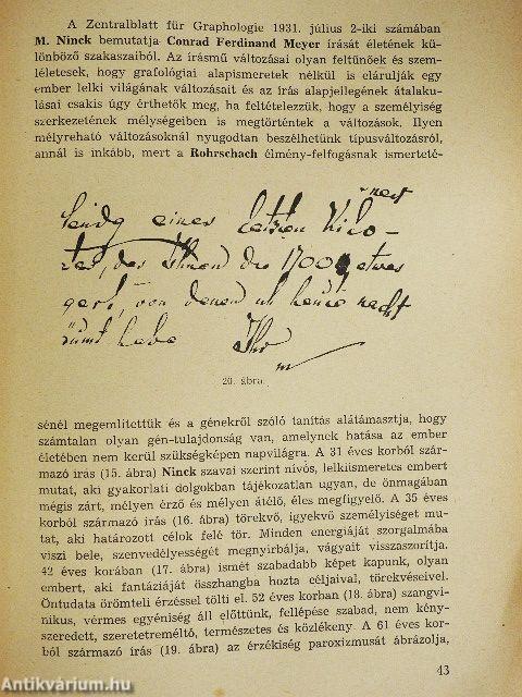 Ember, jellem, írás