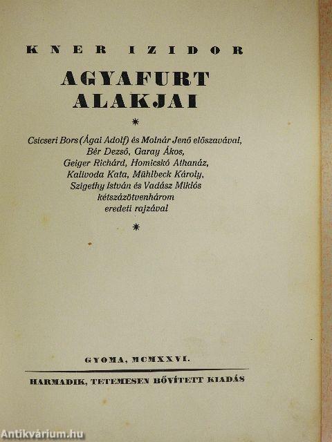 Kner Izidor agyafurt alakjai