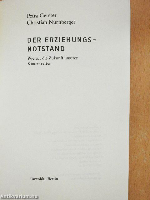 Der Erziehungsnotstand