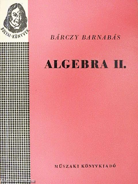 Algebra II.