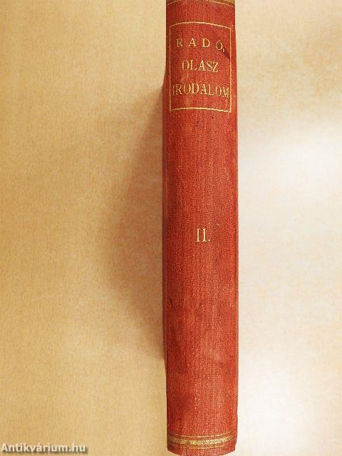 Az olasz irodalom története II.