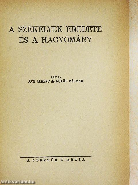 A székelyek eredete és a hagyomány