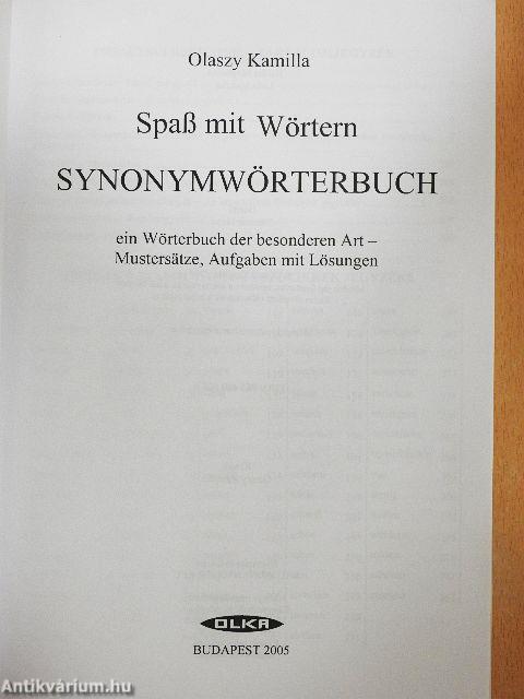 Spaß mit Wörtern Synonymwörterbuch