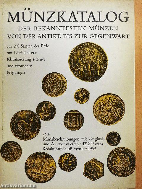 Münzkatalog der Bekanntesten Münzen von der Antike bis zur Gegenwart