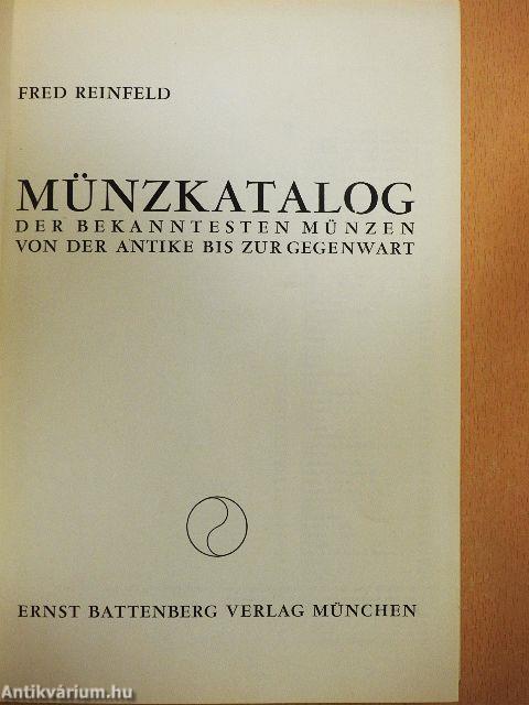 Münzkatalog der Bekanntesten Münzen von der Antike bis zur Gegenwart