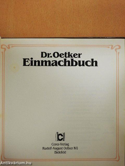 Dr. Oetker Einmachbuch