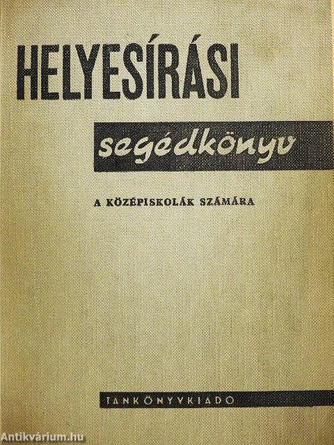 Helyesírási segédkönyv