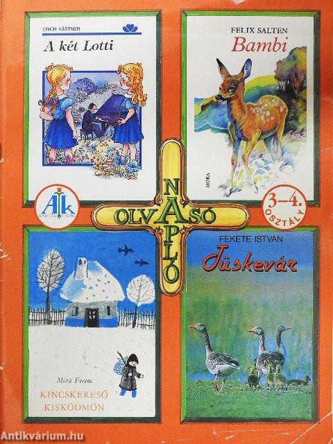 Olvasónapló 3-4. osztály számára