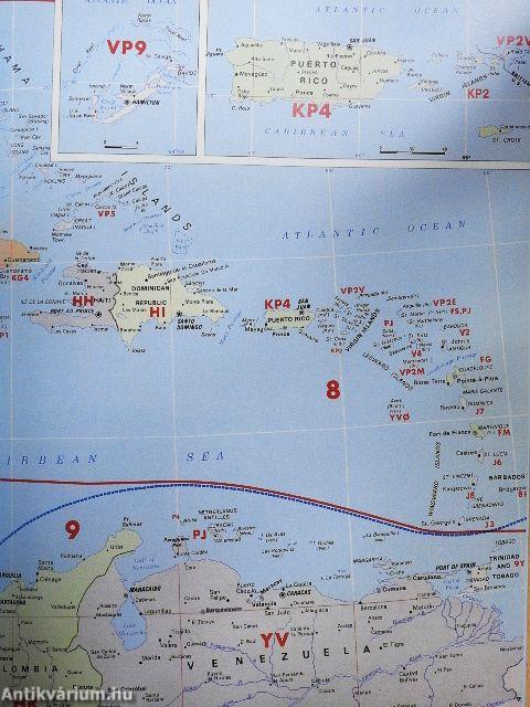 Rádióamatőr prefixek világatlasz