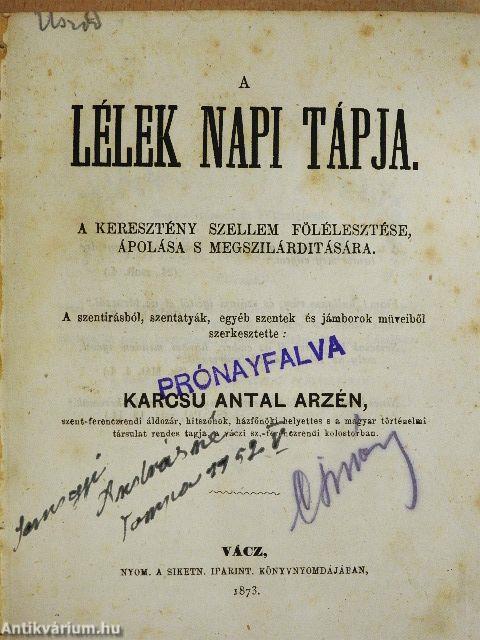 A lélek napi tápja