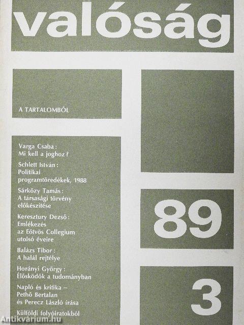 Valóság 1989. március