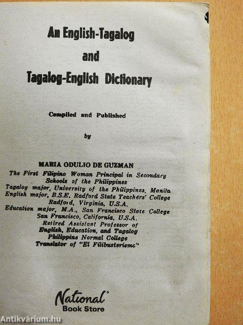 An English-Tagalog and Tagalog-English Dictionary