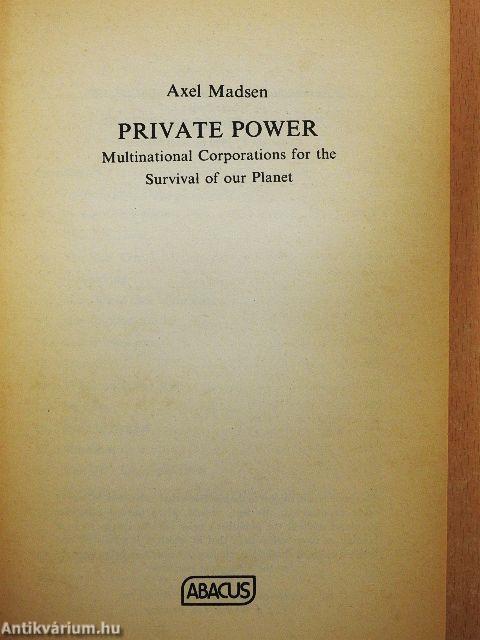 Private Power