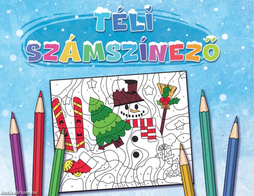 Téli számszínező