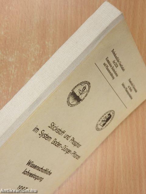 Stickstoff und Phosphor im System Boden-Dünger-Pflanze