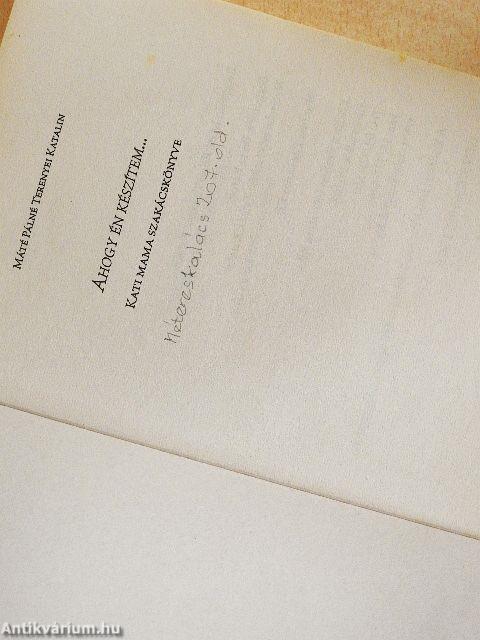 Ahogy én készítem...