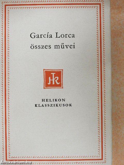 Federico García Lorca összes művei I-II.