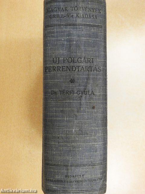 Az uj polgári perrendtartás