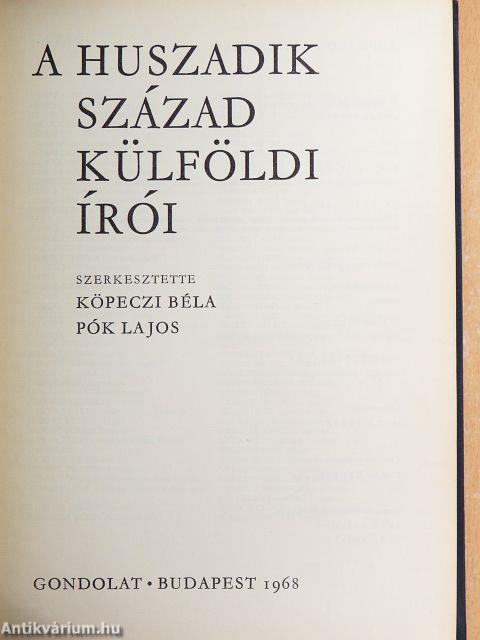 A huszadik század külföldi írói