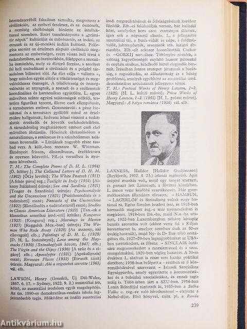 A huszadik század külföldi írói