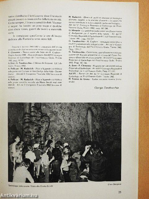 Rassegna di Attivitá delle Societá Speleologiche Triestine 1983