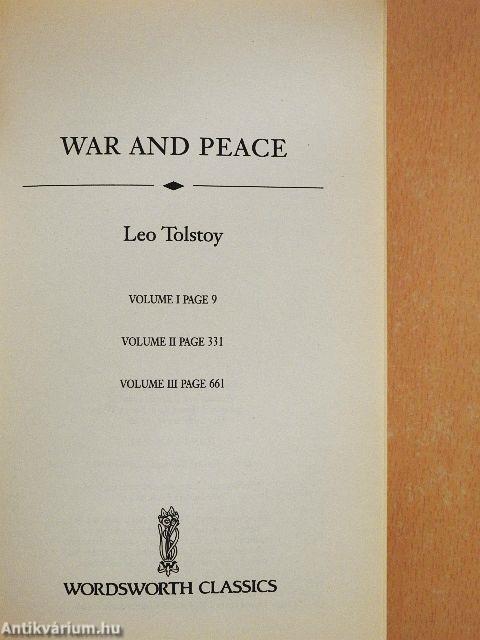 War and Peace