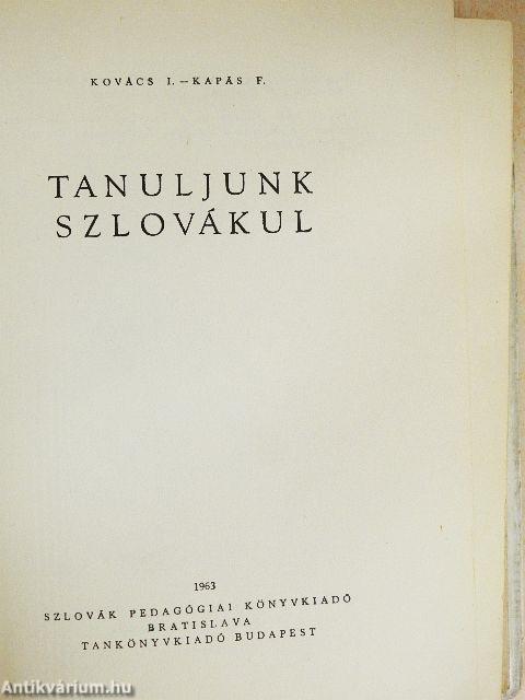 Tanuljunk szlovákul
