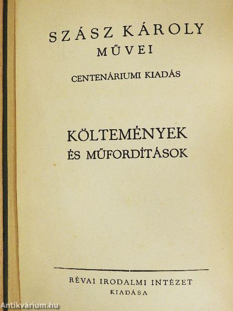 Költemények és műfordítások