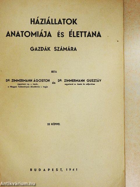 Háziállatok anatomiája és élettana gazdák számára