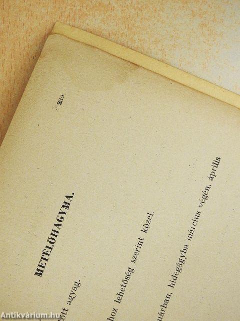 A konyhakerti termények okszerű termesztése