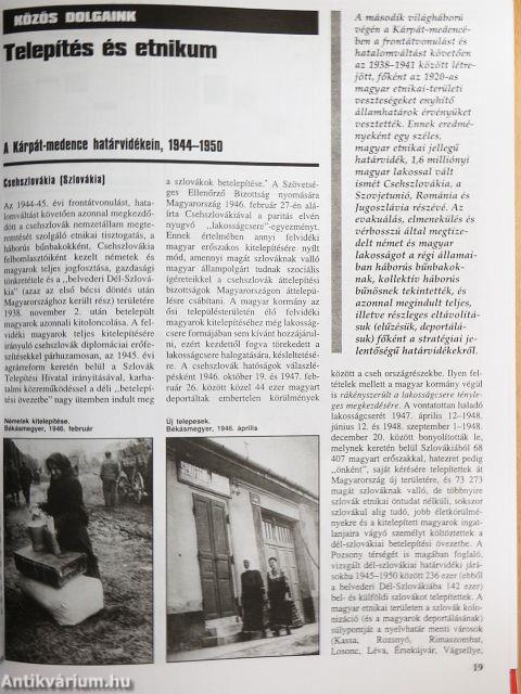 História 1998/1-10./Ezredforduló 1998/1-6. 