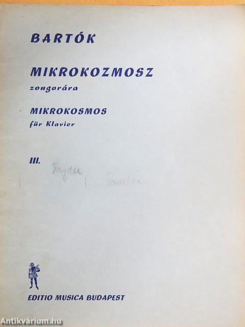 Mikrokozmosz zongorára III.