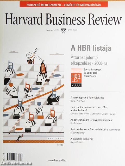 Harvard Business Review 2008. április