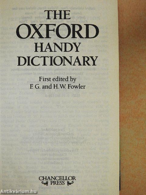 The Oxford Handy Dictionary