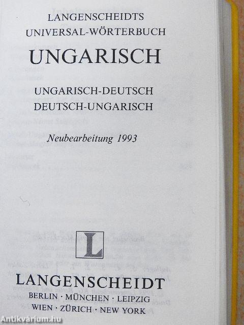 Langenscheidt Universal-Wörterbuch Ungarisch