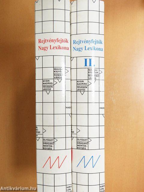 Rejtvényfejtők Nagy Lexikona I-II.