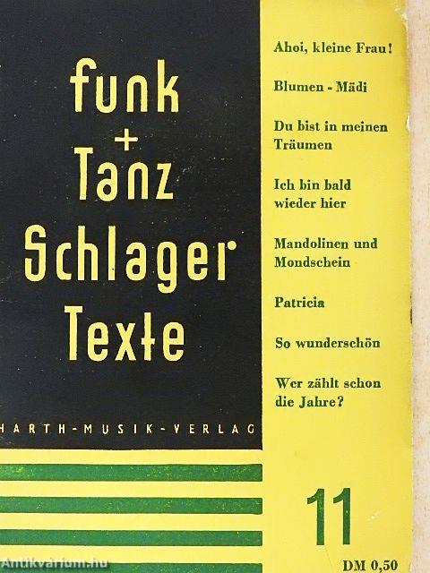 Funk+Tanz Schlager Texte 11.