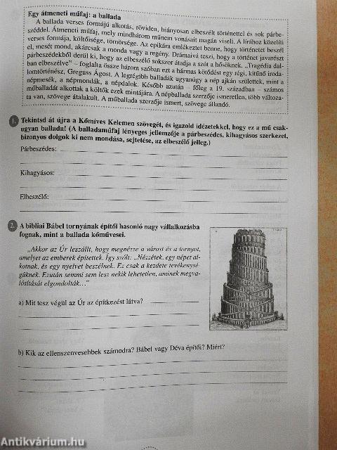 Irodalom gyakorló 6.