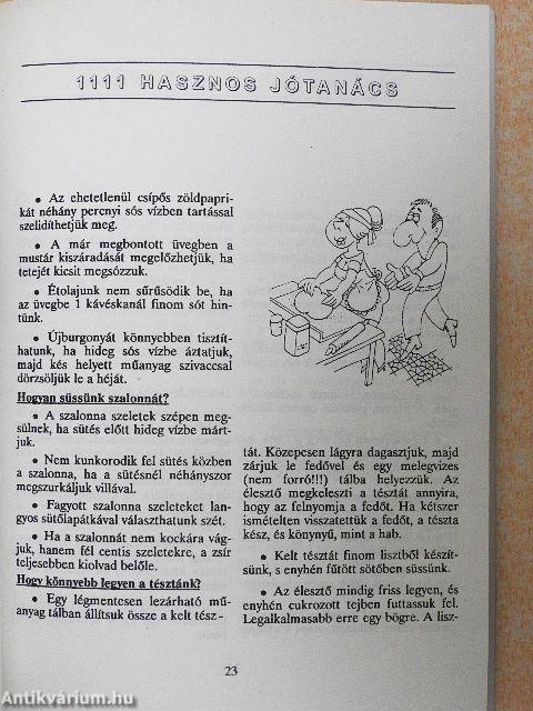 1111 hasznos tanács háziasszonyoknak és férfiaknak
