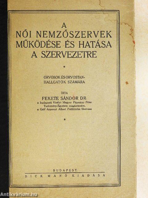 A női nemzőszervek működése és hatása a szervezetre