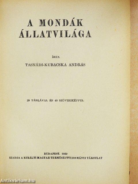 A mondák állatvilága