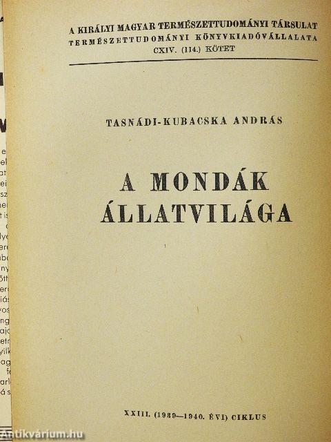 A mondák állatvilága