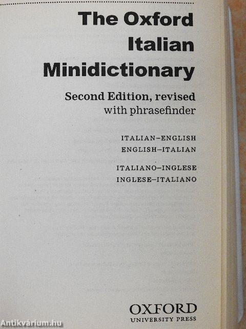 The Oxford Italian Minidictionary