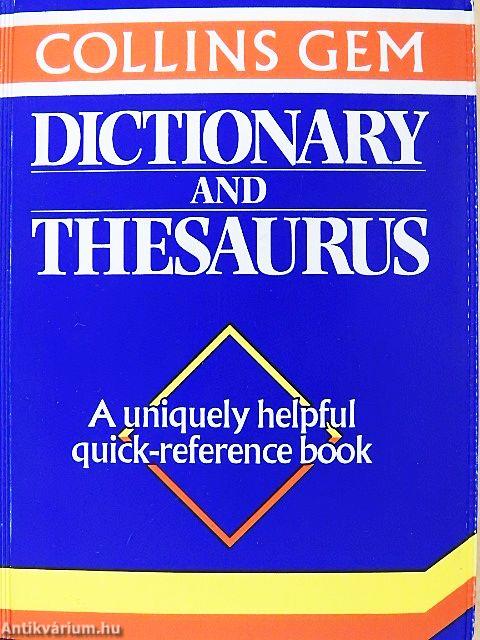 Collins Gem Dictionary and Thesaurus