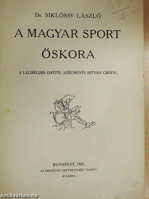 A magyar sport ezer éve I. (töredék)