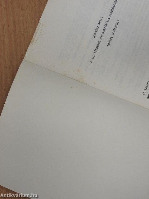 Oktatási anyag a kábítószerek fogyasztásának megelőzésére